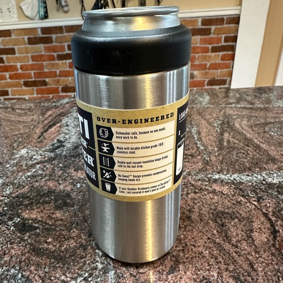 NWT Yeti Stainless Steel Rambler Can Colster for 12oz slim can - Picture 4 of 7